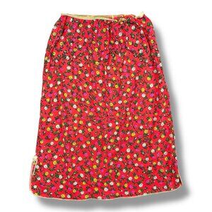 Vtg Greenco Maid Half Slip Medium 6 Orange Floral Nylon Tricot 20-35” Waist